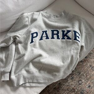 PARKE mockneck grey/blue- size large/XL